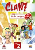 Clan 7 con Hola amigos 2 - podręcznik do hiszpańskiego - Clan 7 con Hola amigos - Podręcznik do nauki języka hiszpańskiego - Nowela - - Do nauki hiszpańskiego dla dzieci.