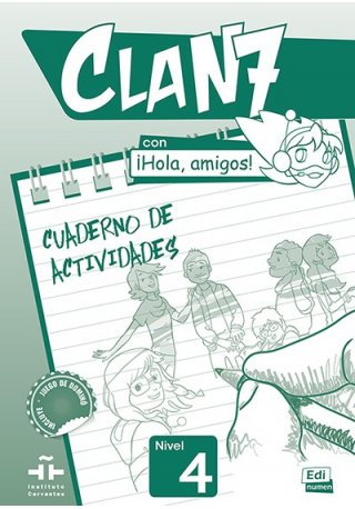 Clan 7 con Hola amigos 4 ćwiczenia - Do nauki hiszpańskiego dla dzieci.