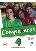 Companeros 4 ćwiczenia + licencia digital - nueva edicion - Companeros 4 podręcznik + CD audio - Nowela - Do nauki języka hiszpańskiego - 