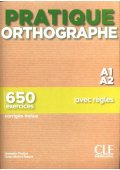 Pratique Orthographe A1/A2 podręcznik + klucz - Podręczniki z gramatyką języka francuskiego - Księgarnia internetowa (7) - Nowela - - 