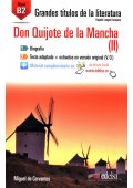 Grandes Titulos de la Literatura: Don Quijote de la Mancha 2 + audio do pobrania B2 - Literatura piękna hiszpańska - Księgarnia internetowa (3) - Nowela - - 