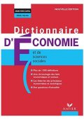 Dictionnaire d`economie et des sciences sociales - Hatier - Nowela - - 