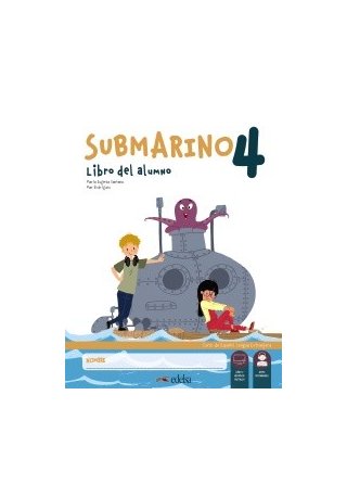 Submarino 4 podręcznik + zeszyt ćwiczeń + zawartość online - Do nauki hiszpańskiego dla dzieci