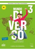Mundo Diverso 3 podręcznik + ćwiczenia B1 - Seria Mundo Diverso - Nowela - - 