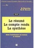 Resume le compte rende et la synthese - Podręczniki z gramatyką języka francuskiego - Księgarnia internetowa - Nowela - - 
