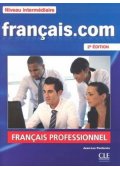 Francais.com Niveau intermediaire podręcznik+ DVD+ guide com - Ekonomia - książki po francusku - Księgarnia internetowa - Nowela - - 